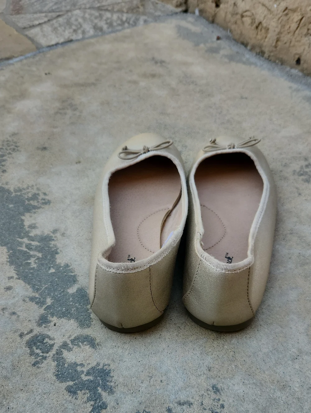 Cat And Jack Gold Ballet Flats Size 2